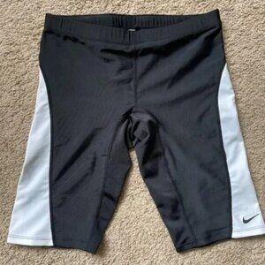 Men's Nike Swim Jammer - Men's Size 36, Black w White side panels, NEW w Tags